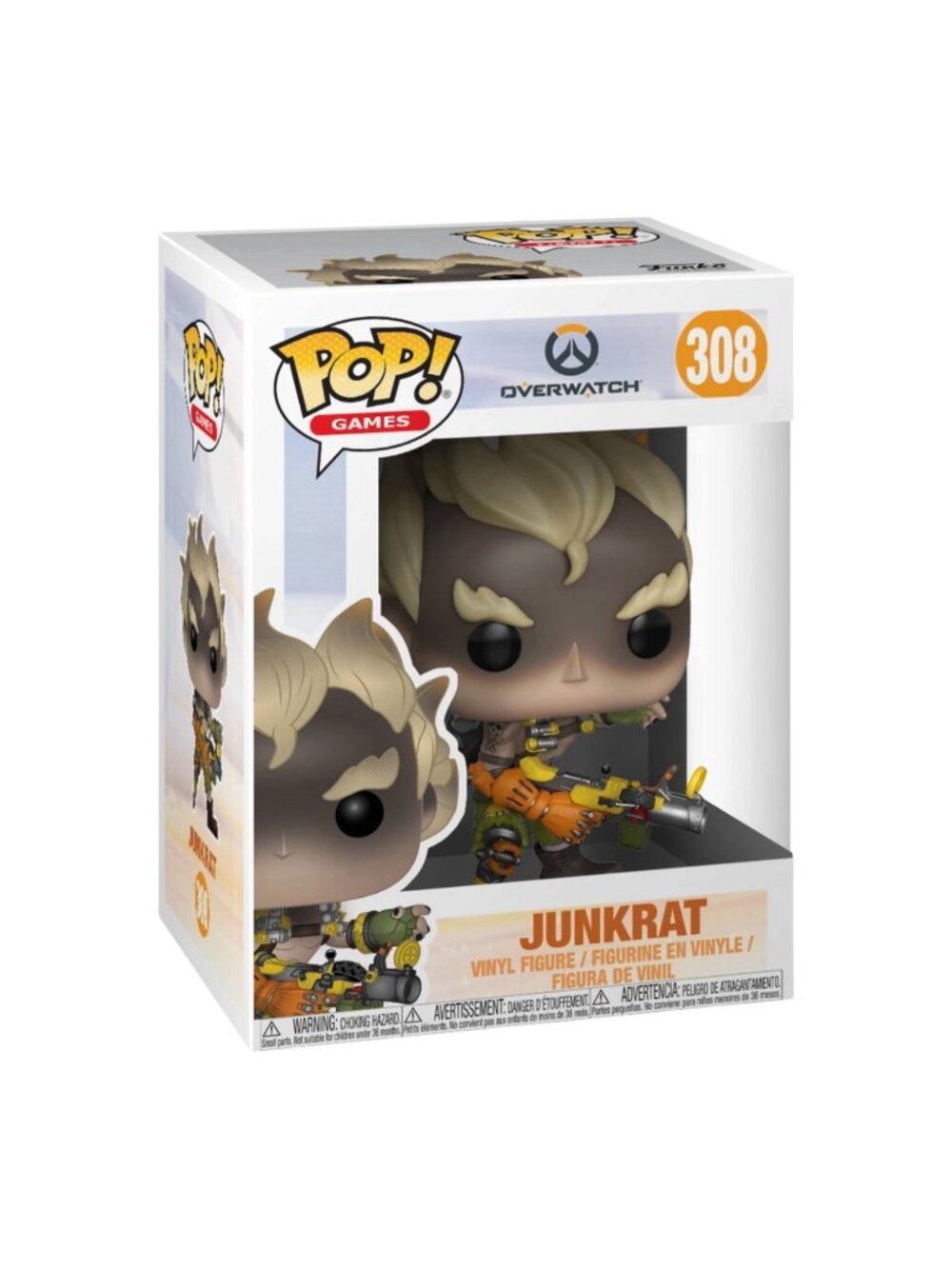 Funko POP! Video Games Overwatch Junkrat Figure #308!